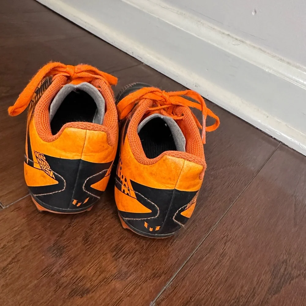 Kids' Orange and Black Soccer Cleats